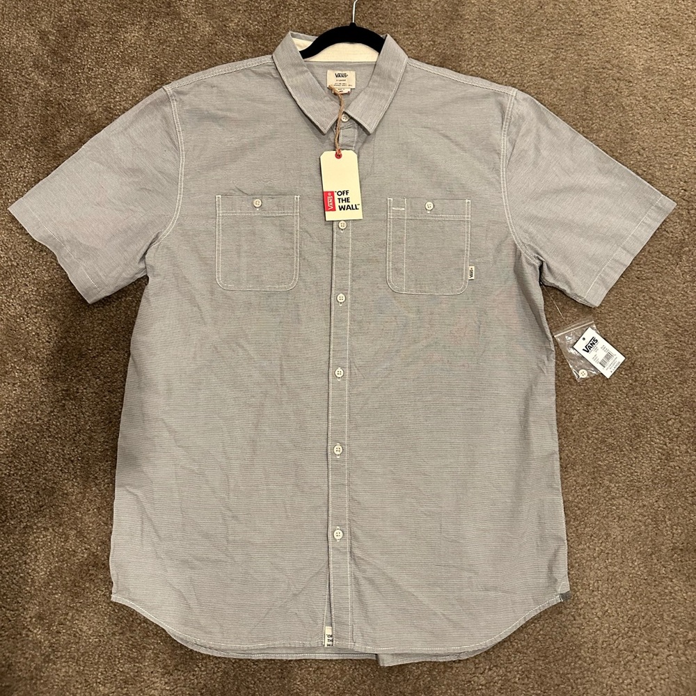 Vans Men’s Button Down Shirt XL brand new high quality short sleeve